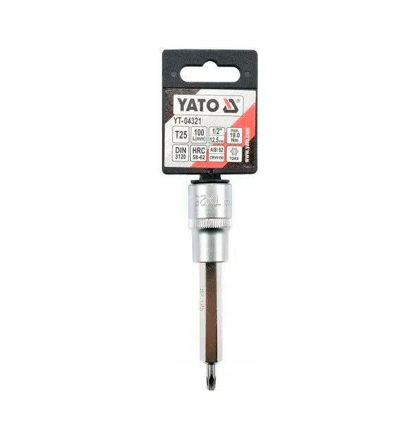 YATO YT-04321 Головка-бита TORX, T25, 100 мм, 1/2 1шт