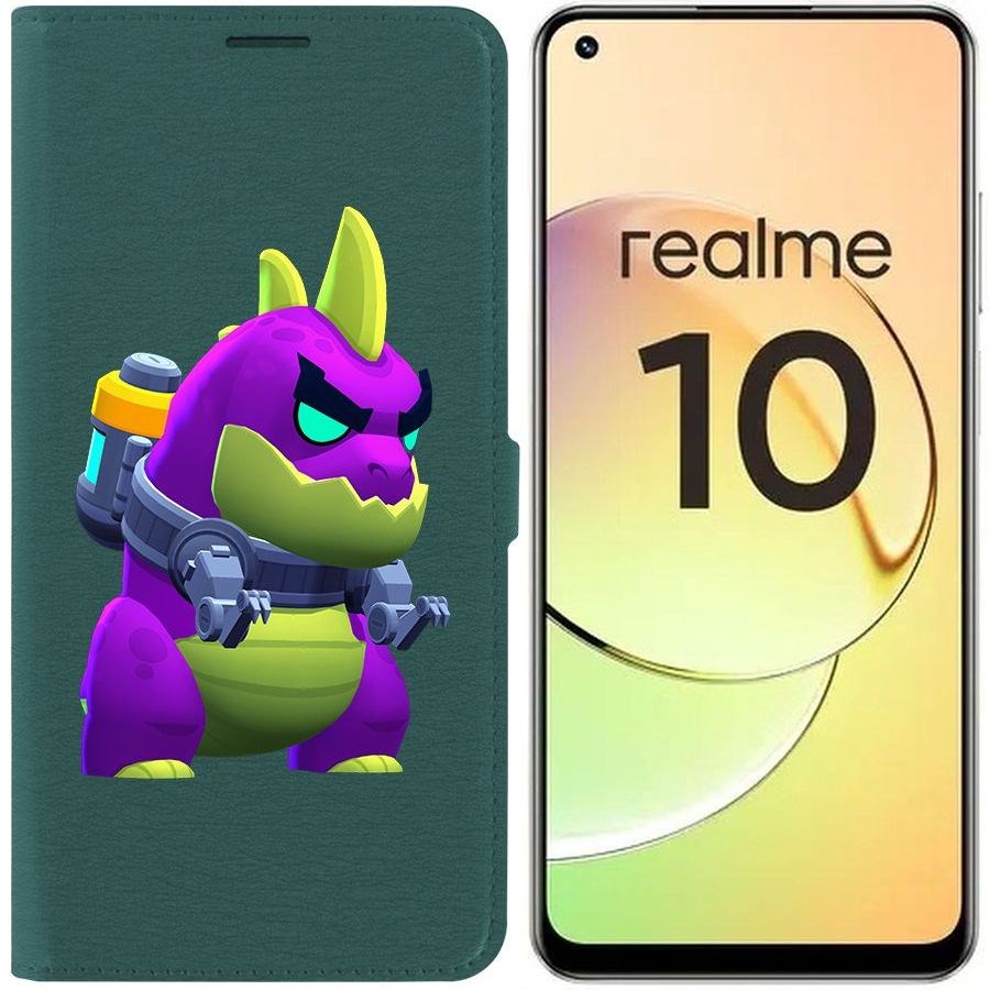

Чехол-книжка Eco Book для Realme 10 4G Brawl Stars-Мегамонстр