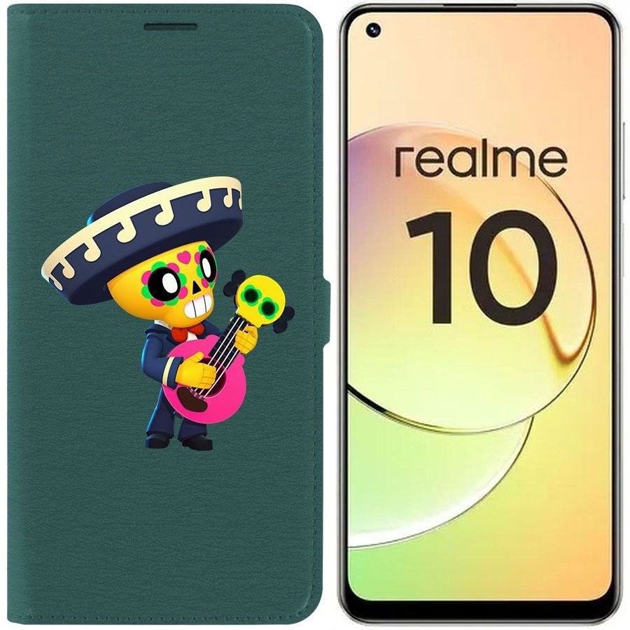 

Чехол-книжка Eco Book для Realme 10 4G Brawl Stars-Поко