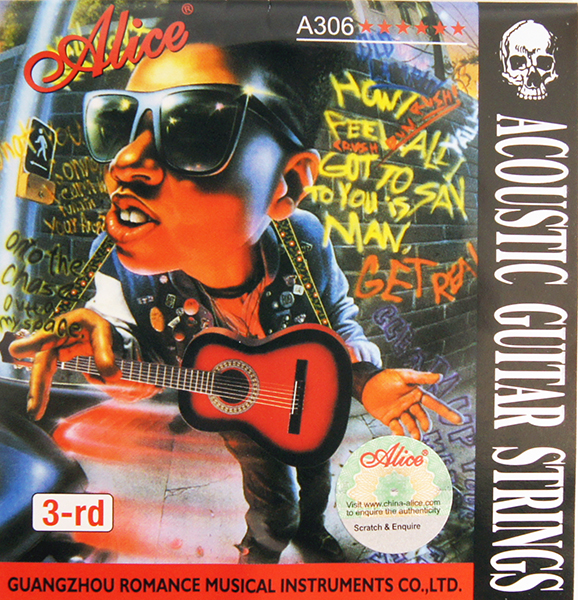 

Отдельная 3-я струна для акустической гитары, 023, Alice A306-XL-3