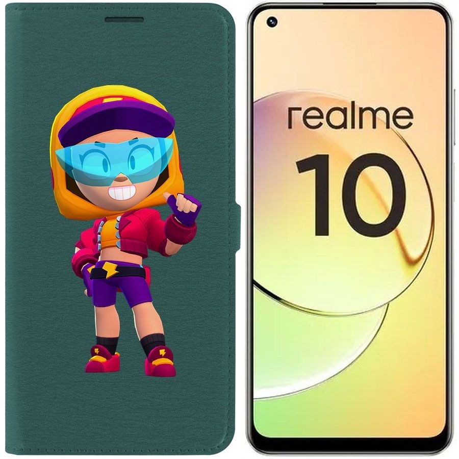 

Чехол-книжка Eco Book для Realme 10 4G Brawl Stars-Стритстайл Макс