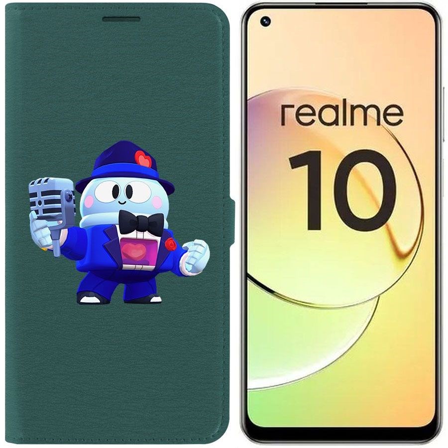 

Чехол-книжка Eco Book для Realme 10 4G Brawl Stars-Стильный Лу