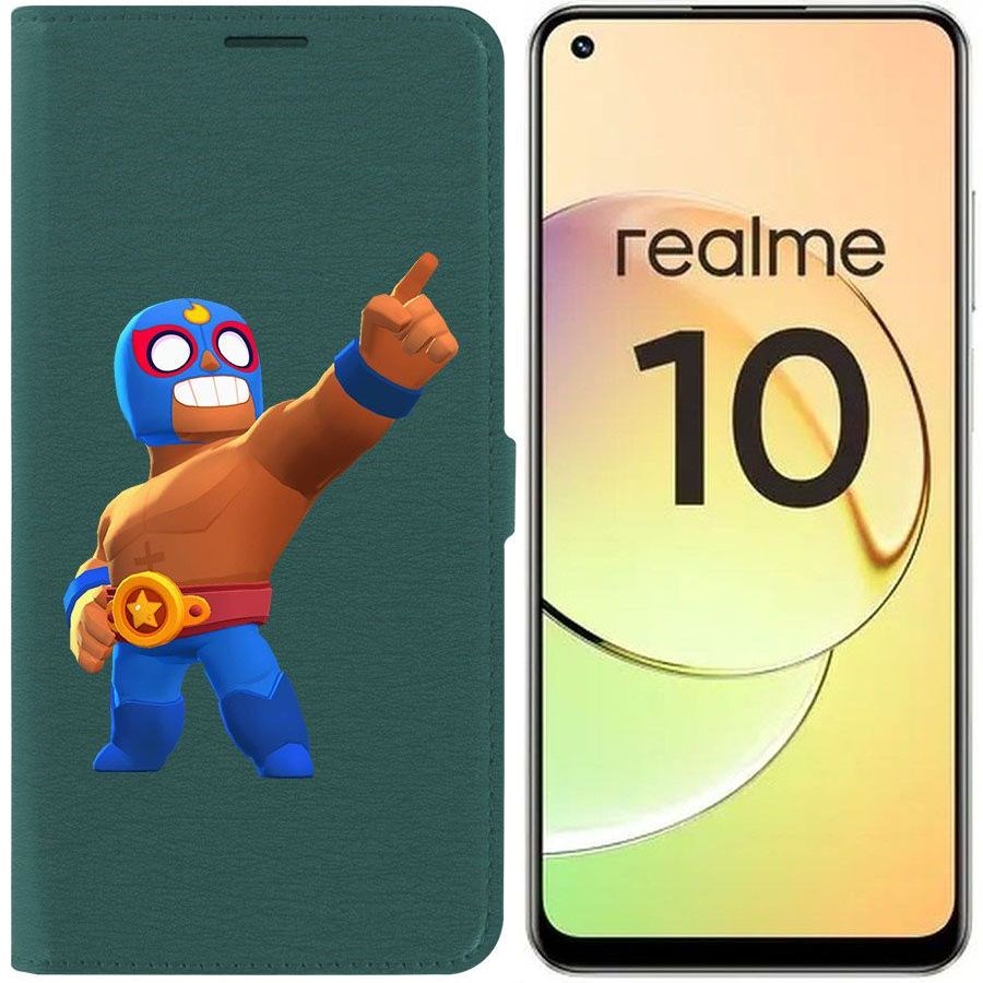 

Чехол-книжка Eco Book для Realme 10 4G Brawl Stars-Эль Примо