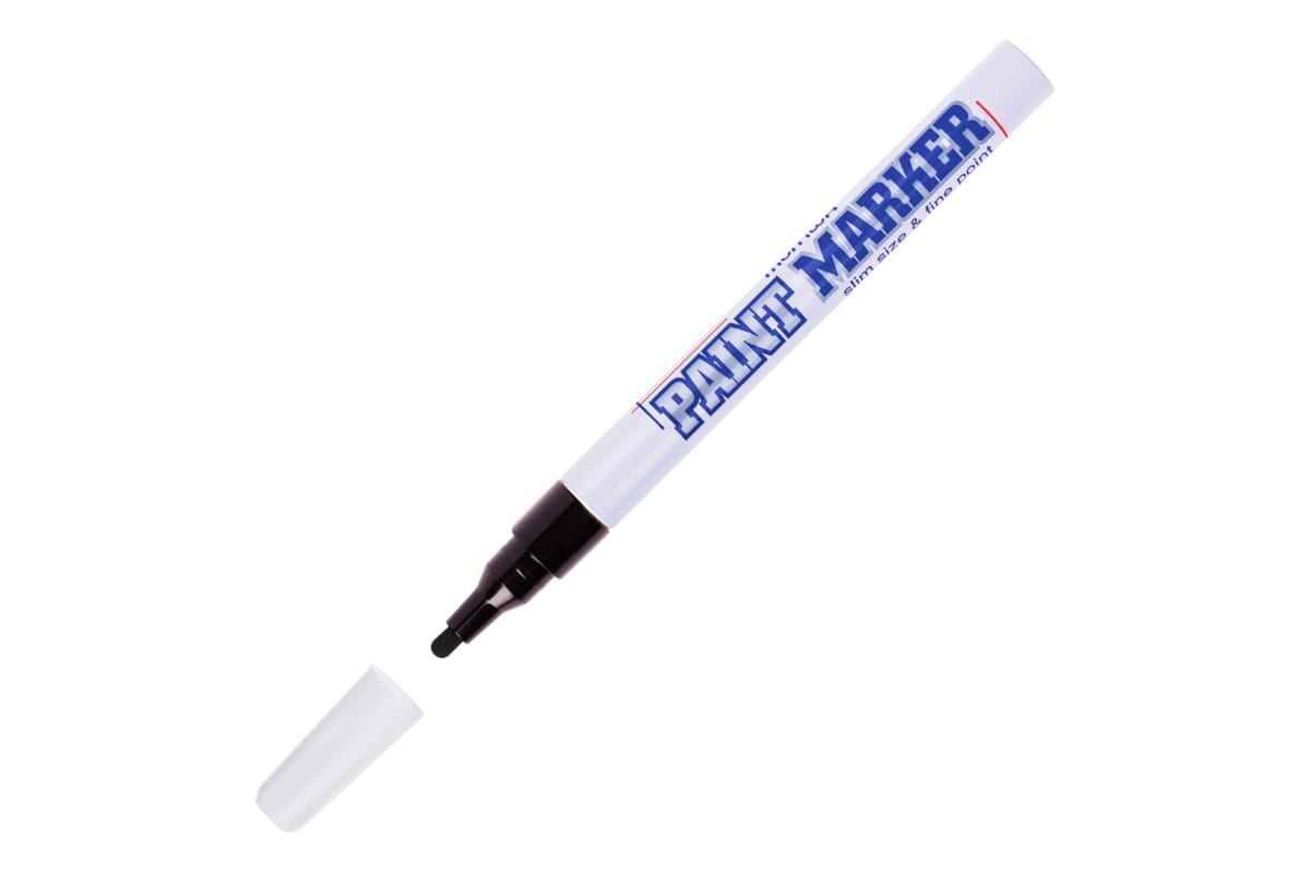 Munhwa Маркер-краска302758 PAINT MARKER SLIM, черная, 2 мм, Б0048394