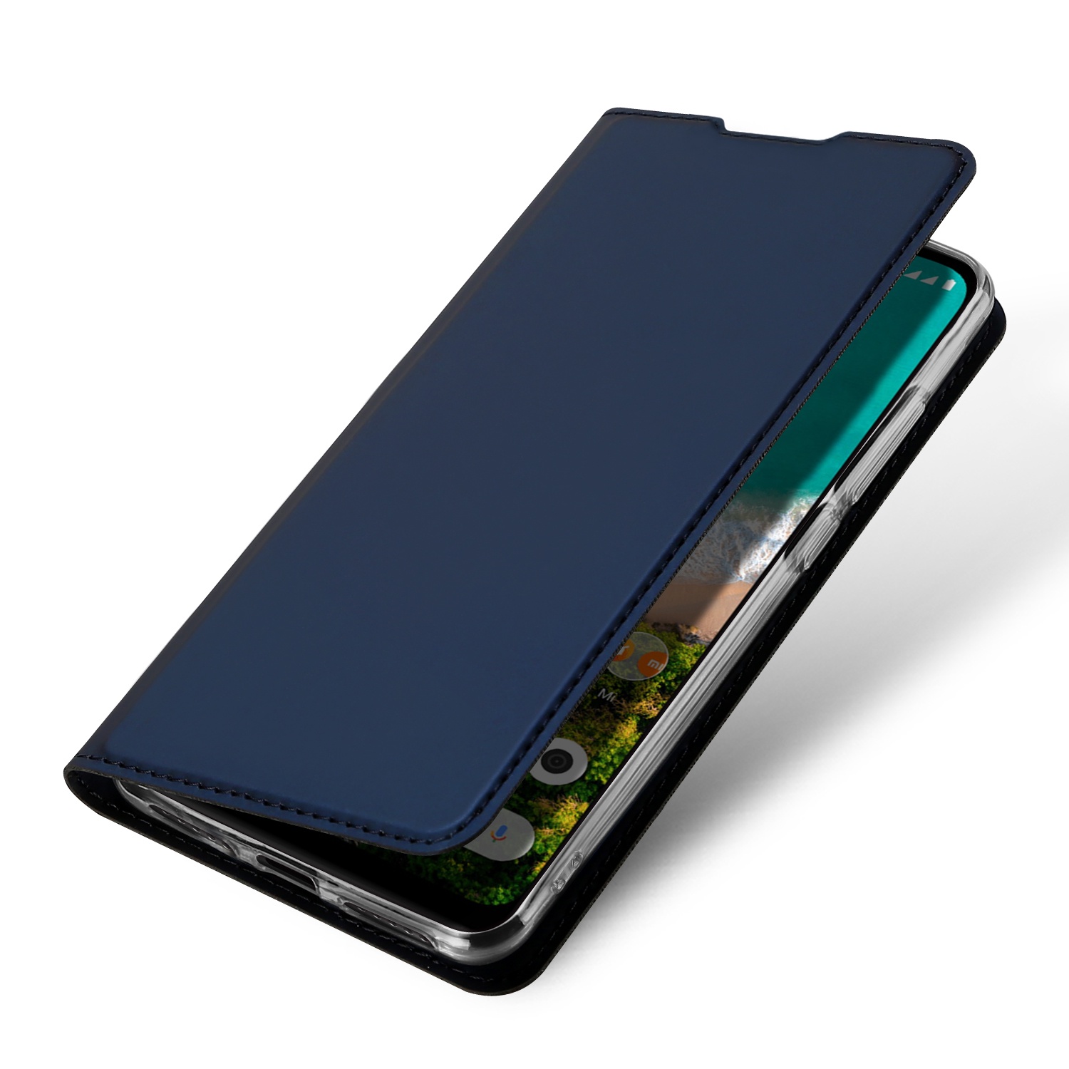 фото Чехол книжка dux ducis для xiaomi redmi cc9e / a3, skin series, синий