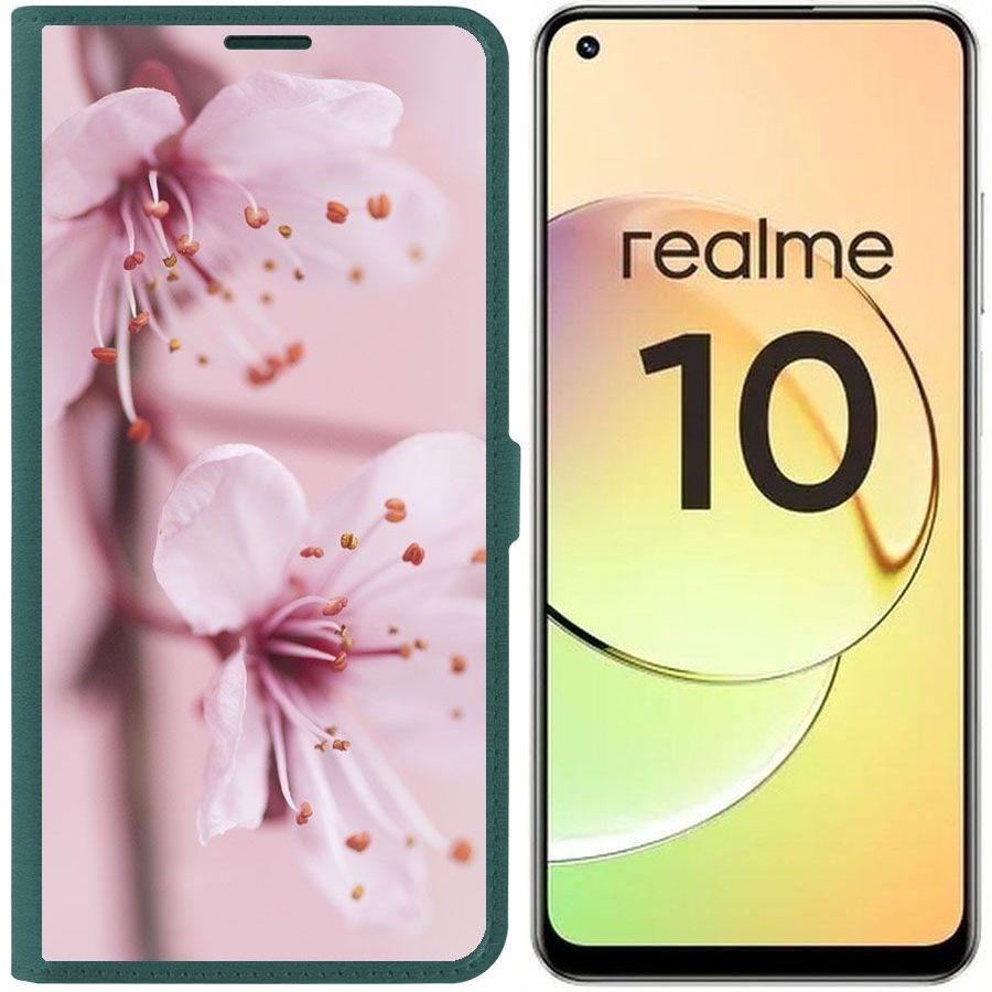 

Чехол-книжка Eco Book для Realme 10 4G Весна, Зеленый