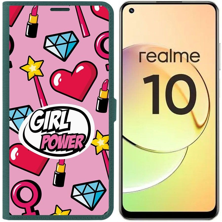Чехол-книжка Eco Book для Realme 10 4G Girl Power