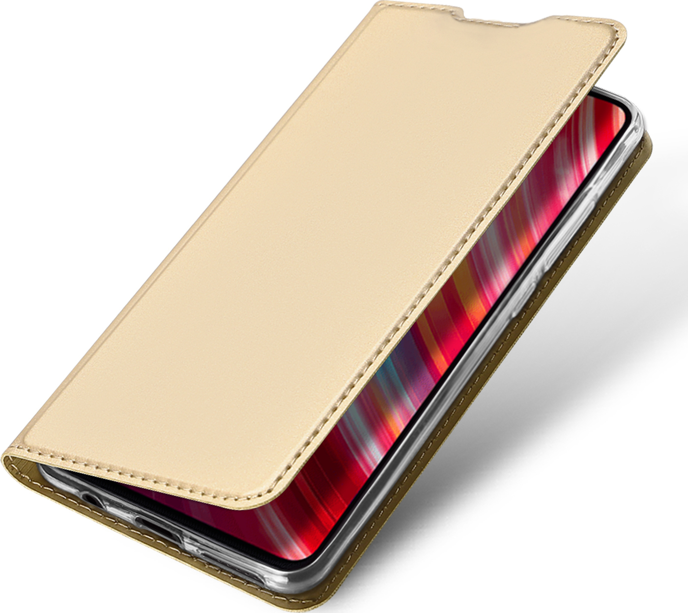 фото Чехол книжка dux ducis для xiaomi redminote 8 / note 8t, skin series, золотой