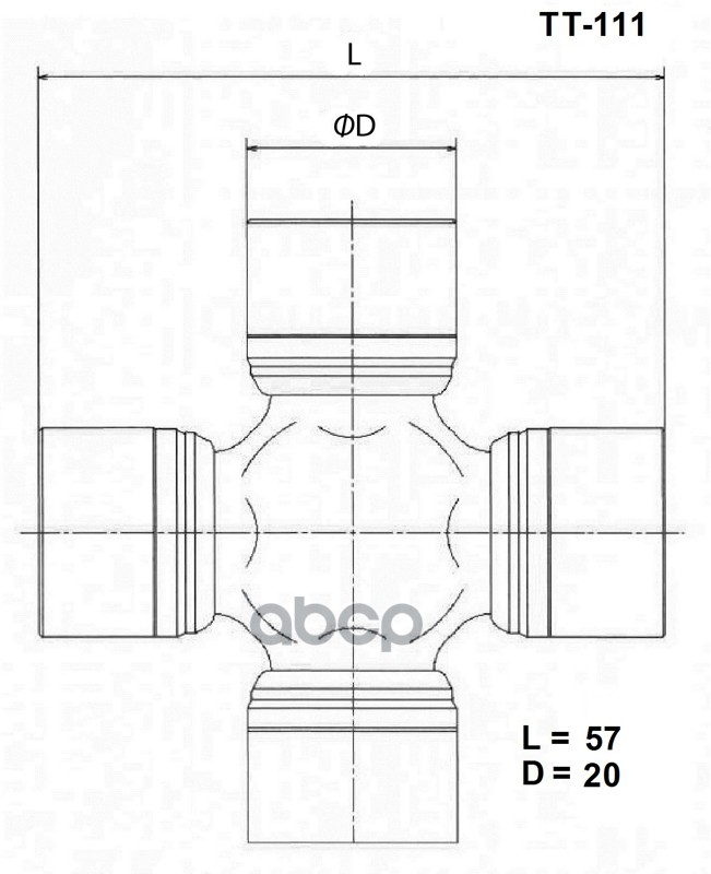 Крестовина Карданного Вала Toyo TOYO арт. TT-111