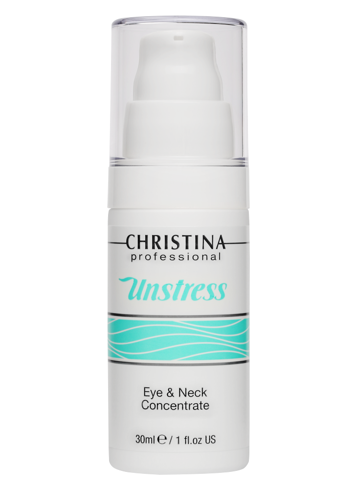 Концентрат для лица Christina Unstress Eye & Neck, 30 мл plus size tops plus size madre star o neck t shirt tee in gray size 2xl l xl