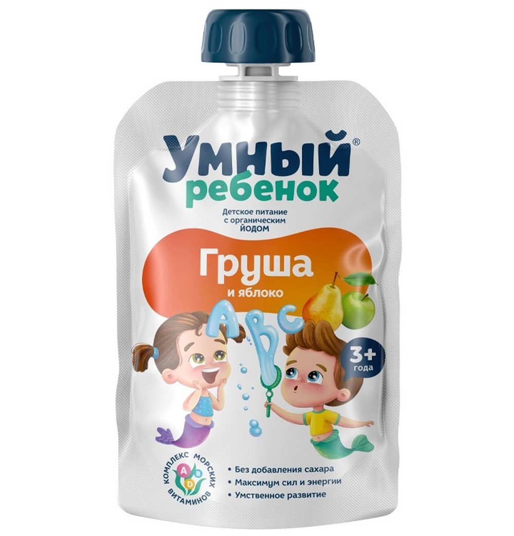 

Детское питание Умный ребенок® (12 шт.) Яблоко-Груша