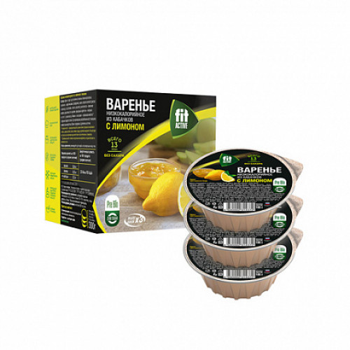 

Варенье из кабачков с лимоном Fit Parad 3 шт
