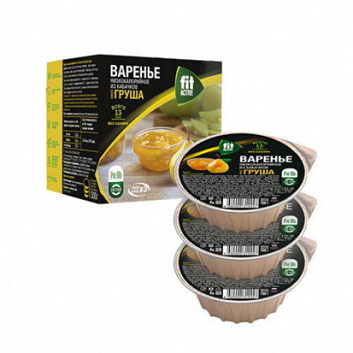 

Варенье из кабачков с грушей Fit Parad 3 шт