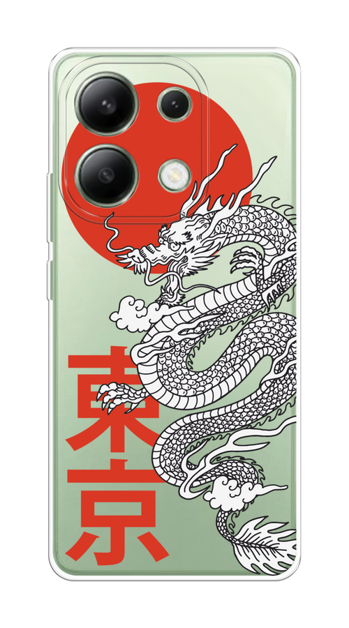 

Чехол на Xiaomi Redmi Note 13 4G (Global) "Китайский дракон", Черный;красный;белый, 321050-1