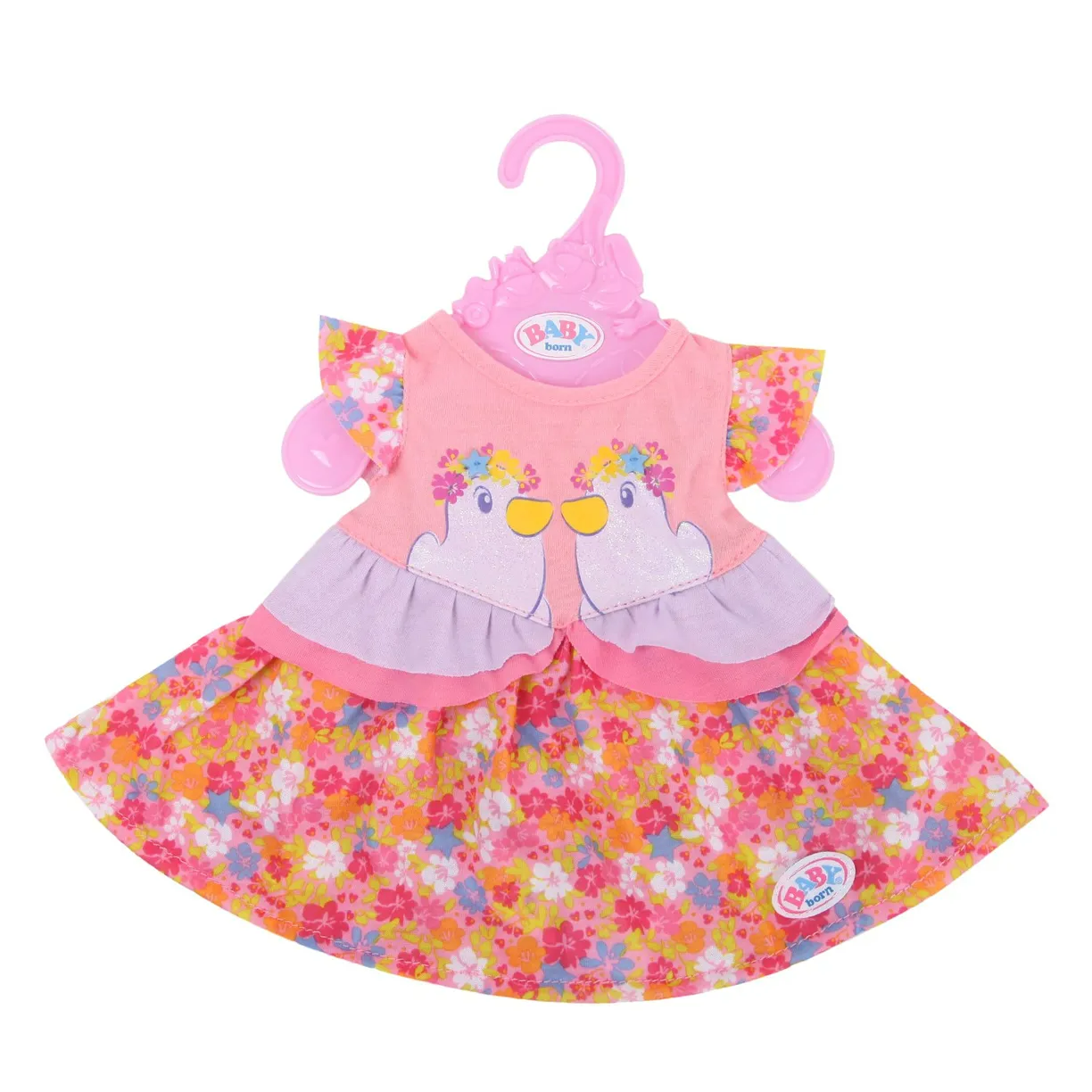 Одежда для куклы Zapf Creation Baby Born платье очки 824-559 shantou одежда для куклы 45 см боди и шапочка yale baby синяя blc59