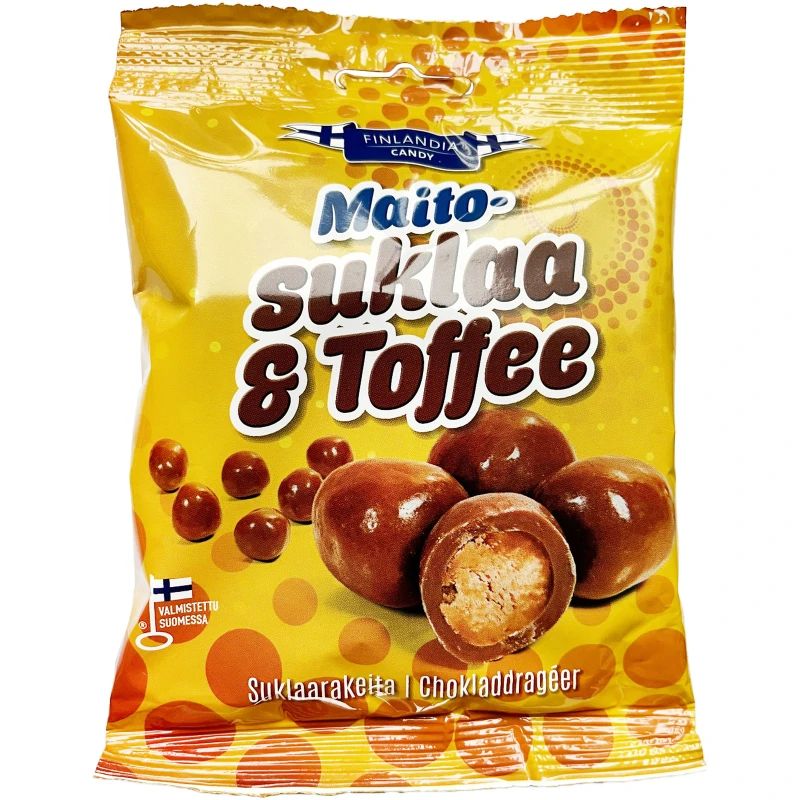 

Драже Finlandia Candy в молочном шоколаде со вкусом карамели 85 г
