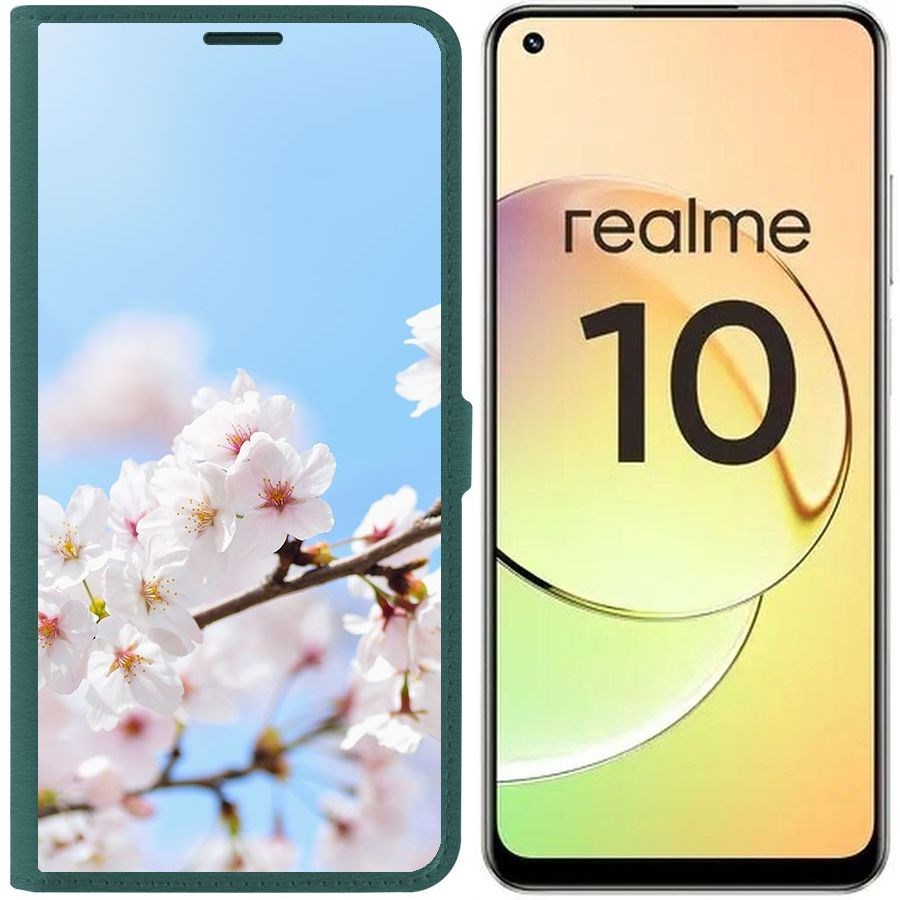 Чехол-книжка Eco Book для Realme 10 4G Цветение