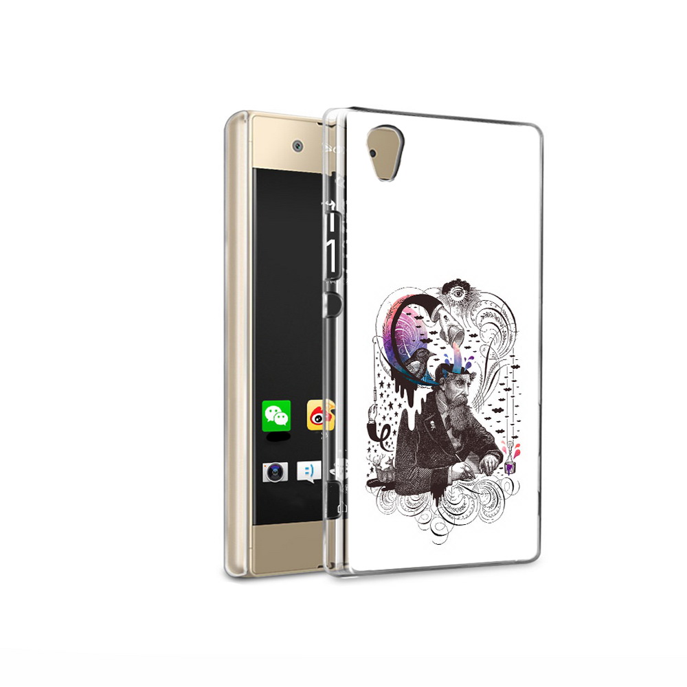 

Чехол MyPads Tocco для Sony Xperia XA1 Ultra абстракция думающий мужчина (PT67027.252.210), Прозрачный, Tocco