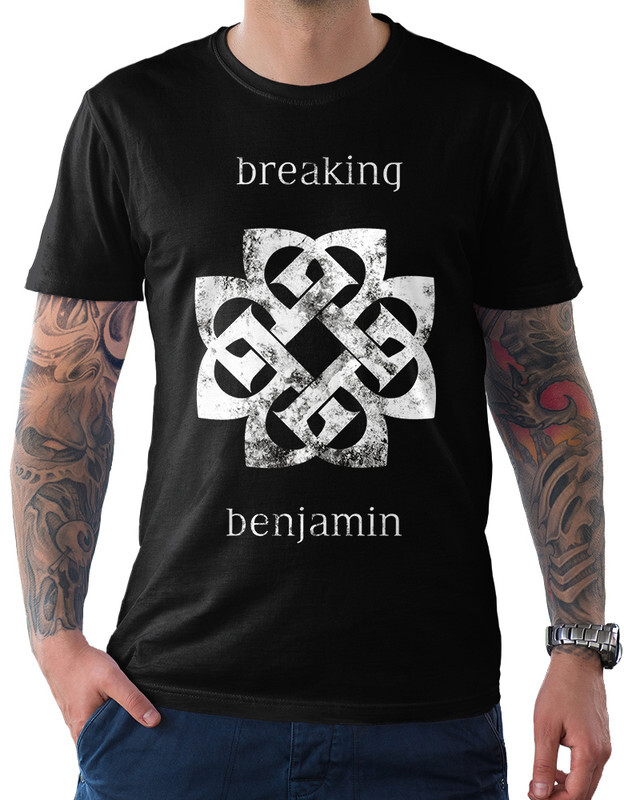 фото Футболка мужская design heroes группа breaking benjamin черная xs