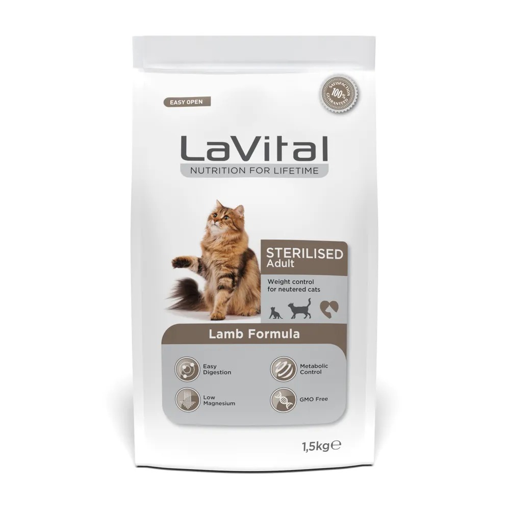 

Lavital Sterilised Adult Cat Lamb 1,5 кг сухой корм для стерилизованных кошек с ягненком 1, Lavital Sterilised Adult Cat Lamb 1,5 кг сухой корм для стерилизованных кошек с ягненком 1х8