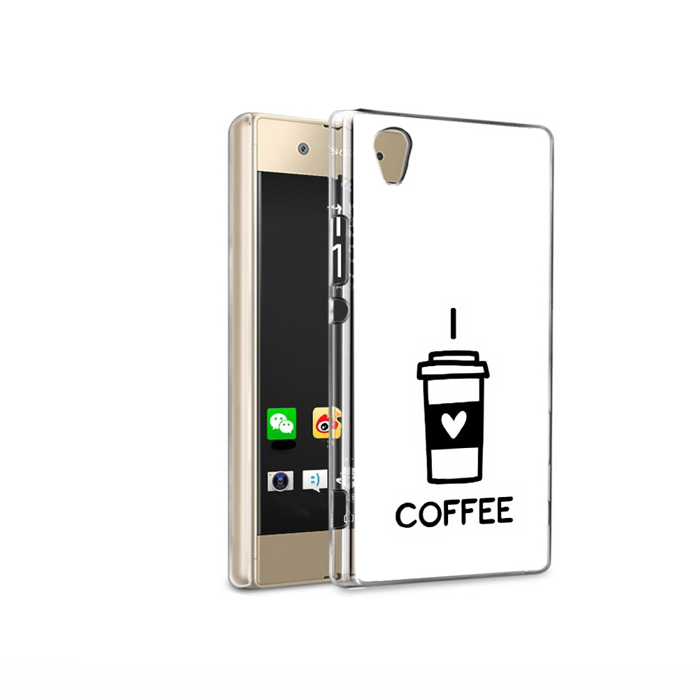 

Чехол MyPads Tocco для Sony Xperia XA1 Ultra Я люблю кофе (PT67027.252.206), Прозрачный, Tocco