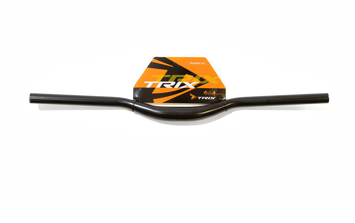 Руль TRIX MTB алюминиевый посадка 31.8мм подъем 30мм изгиб 10 длина 620мм черный