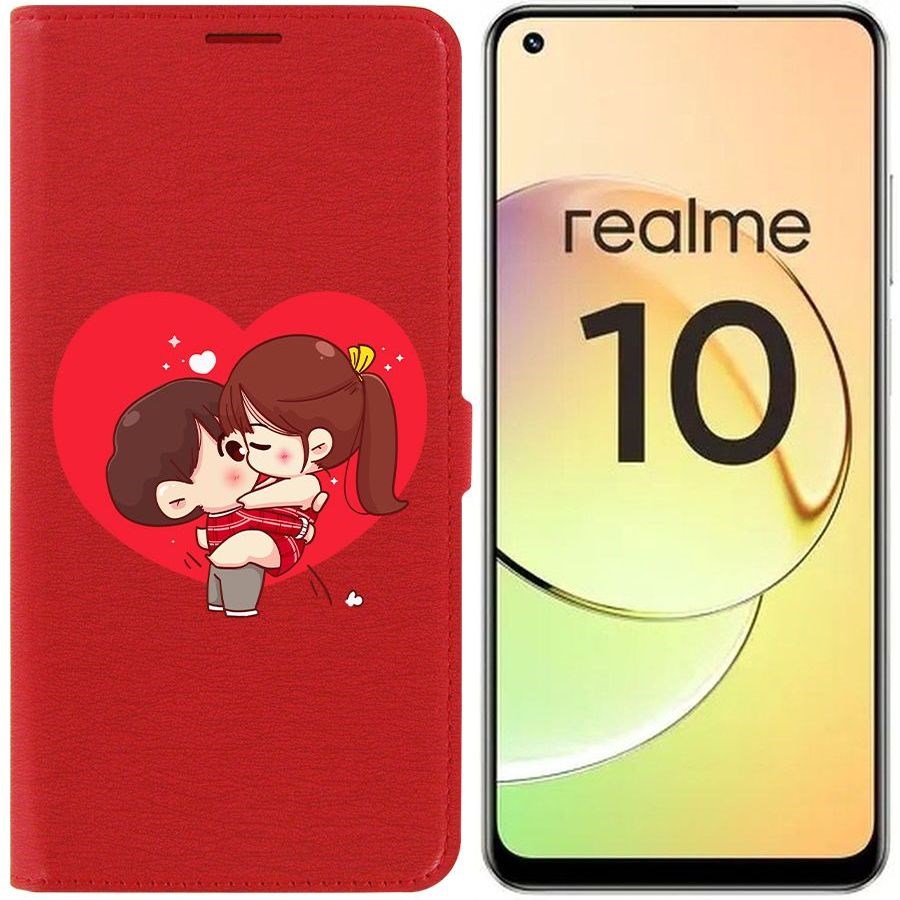 

Чехол-книжка Eco Book для Realme 10 4G Аниме любовь