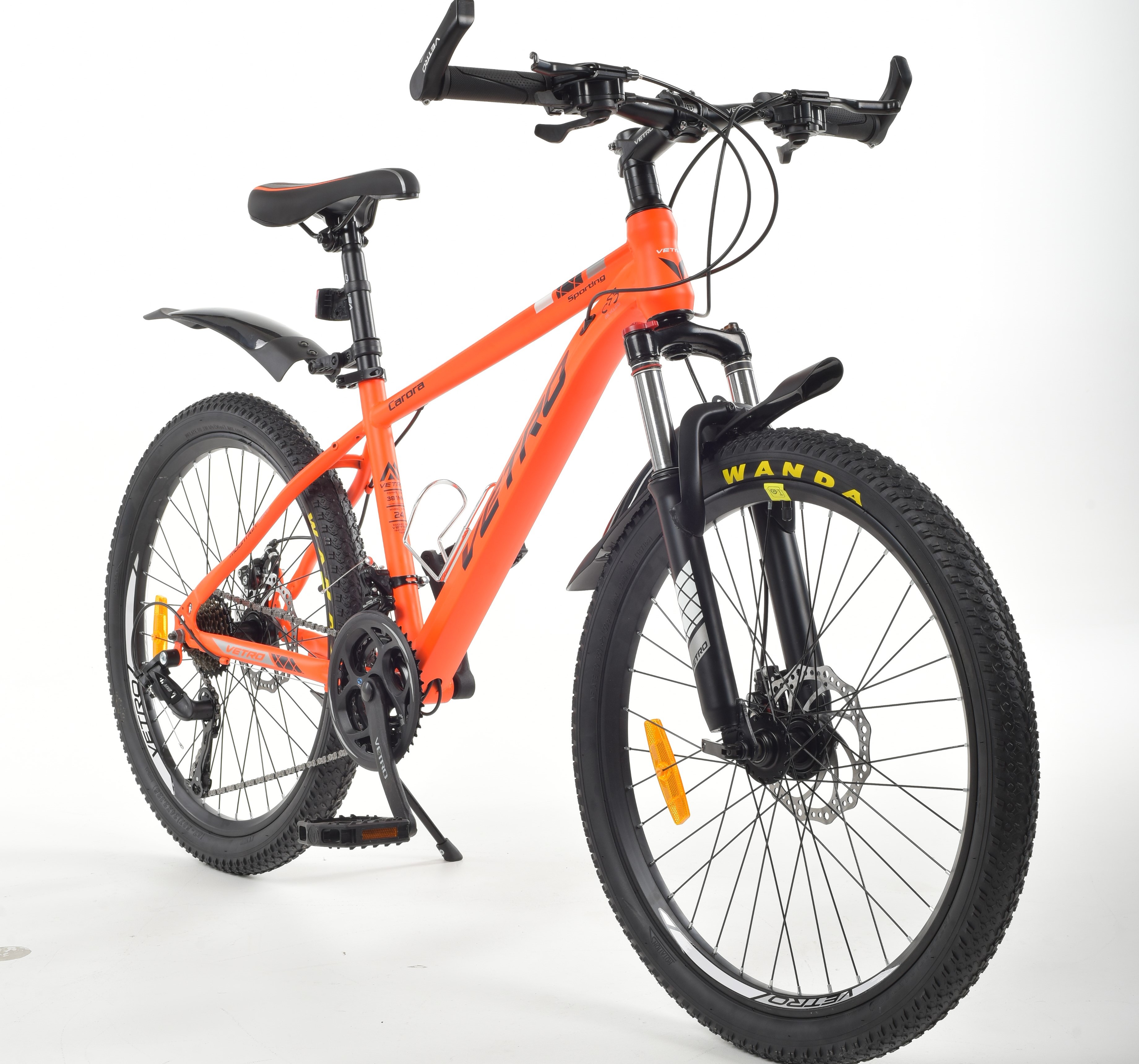 Велосипед горный VETRO V24 130-165 диаметр 24, 2024 год, рама 15 цвет оранжевый