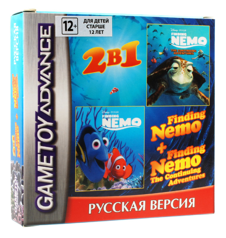 Игра Сборник 2 части игр Finding Nemo для Game Boy Advance