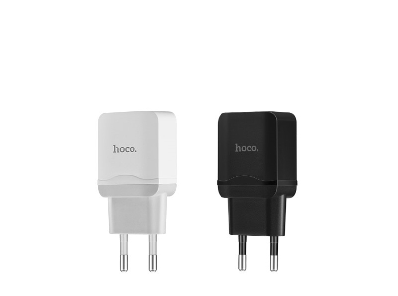 

Зарядное устройство HOCO C22A Little USB + Кабель USB-Lightning, 1A, черный, кабель