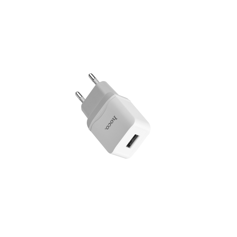 

Зарядное устройство HOCO C22A Little USB + Кабель USB-Micro, 1A, белый, кабель
