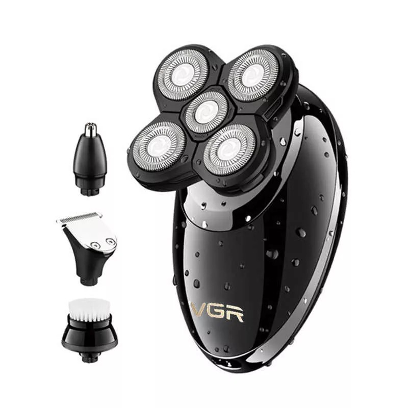 Электробритва VGR 302 Black палочка для чистки ушей luazon les 03 led подсветка 3 насадки от батареек в комплекте