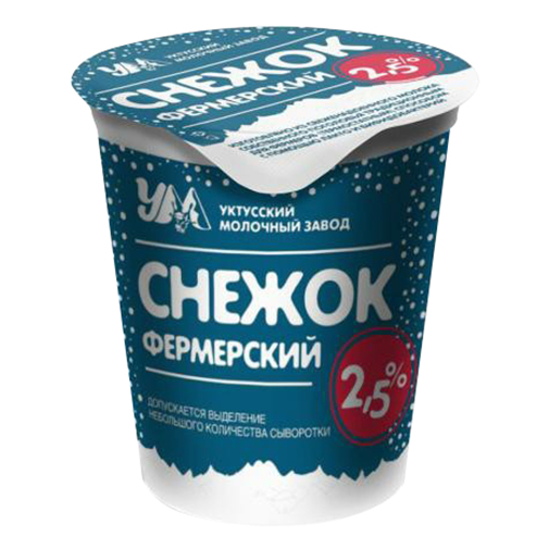 

Снежок Уктусский молочный завод Фермерский 2,5% 450 мл