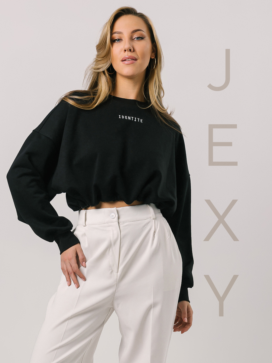 Свитшот женский JEXY С02-13 One Size Россия черный