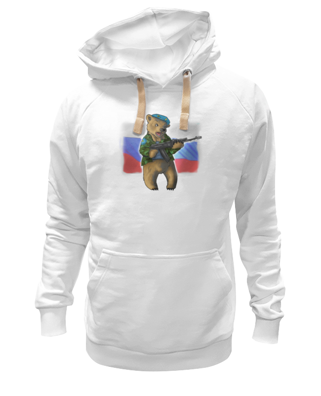 

Худи унисекс Printio Russian bear белое S, Белый, Russian bear