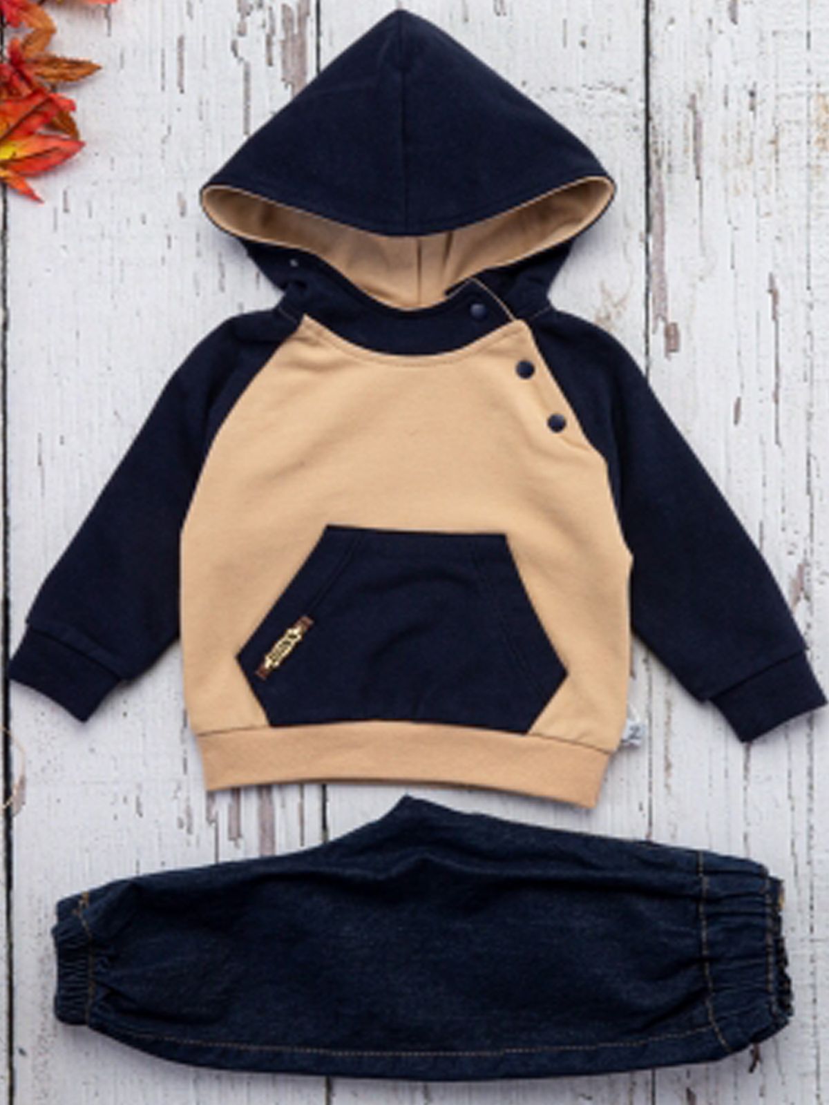 

Комплект для мальчиков BABYZ 6173-01 темно-синий 80, 6173-01