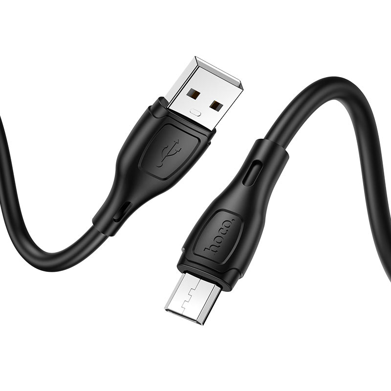 

Кабель Hoco X61 Ultimate USB - Micro USB 2.4А, 1 м, черный