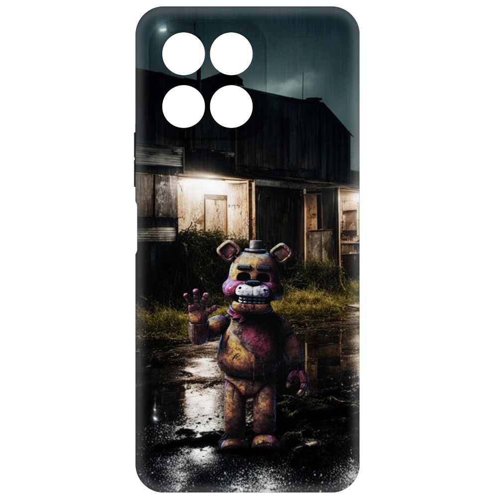 

Чехол-накладка Krutoff Soft Case ФНАФ - Фредди под дождем для Honor X8 5G черный