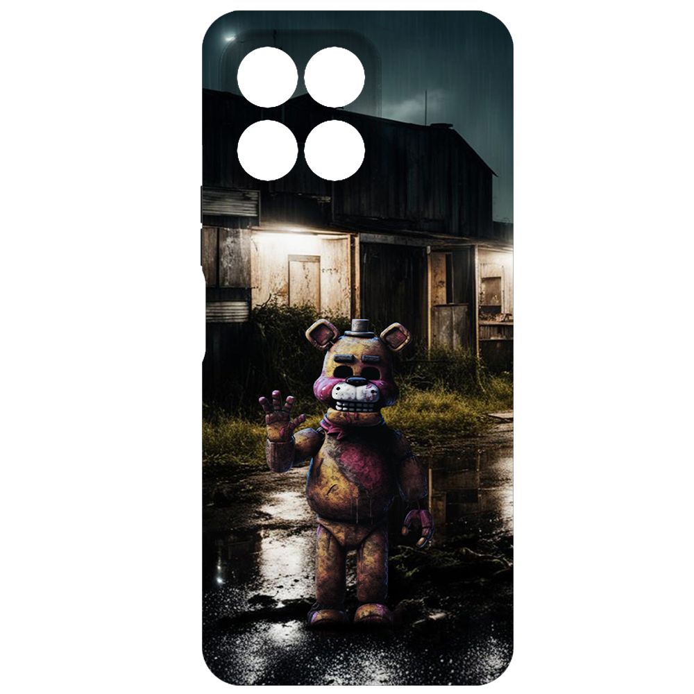 

Чехол-накладка Krutoff Soft Case ФНАФ - Фредди под дождем для Honor X6 черный