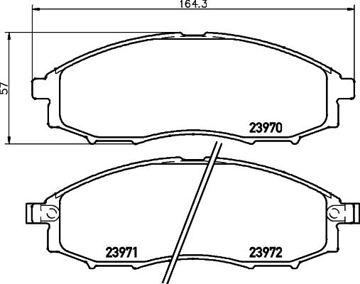 

Тормозные колодки NISSHINBO NP2027SC