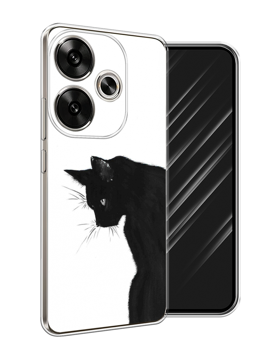 

Чехол Awog на Xiaomi Redmi Turbo 3, Poco F6 "Black cat", Черный;белый, 322250-1