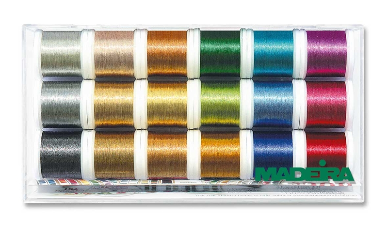 

Набор вышивальных ниток Madeira Metallic Smooth 18200 м, Разноцветный