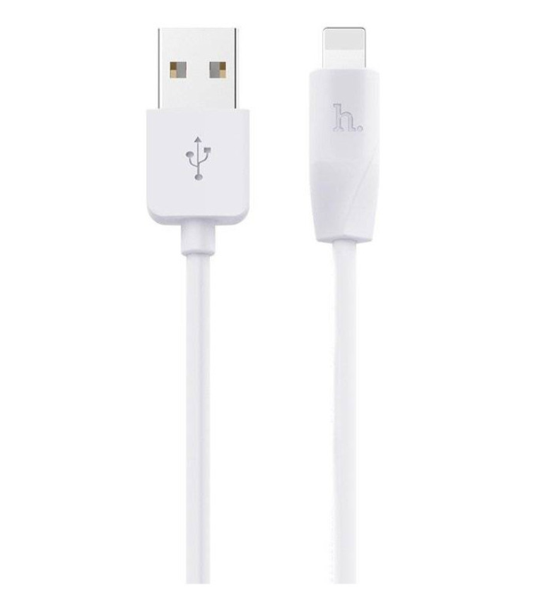 фото Кабель hoco x1 usb - lightning, 1 м, белый