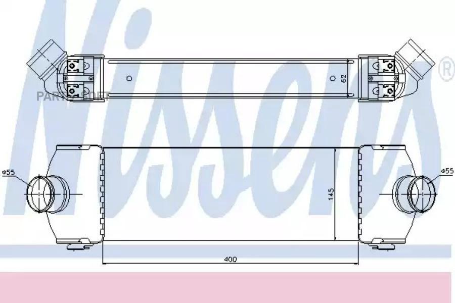 

NISSENS Интеркулер FORD TRANSIT 2.2/2.4TD 06-