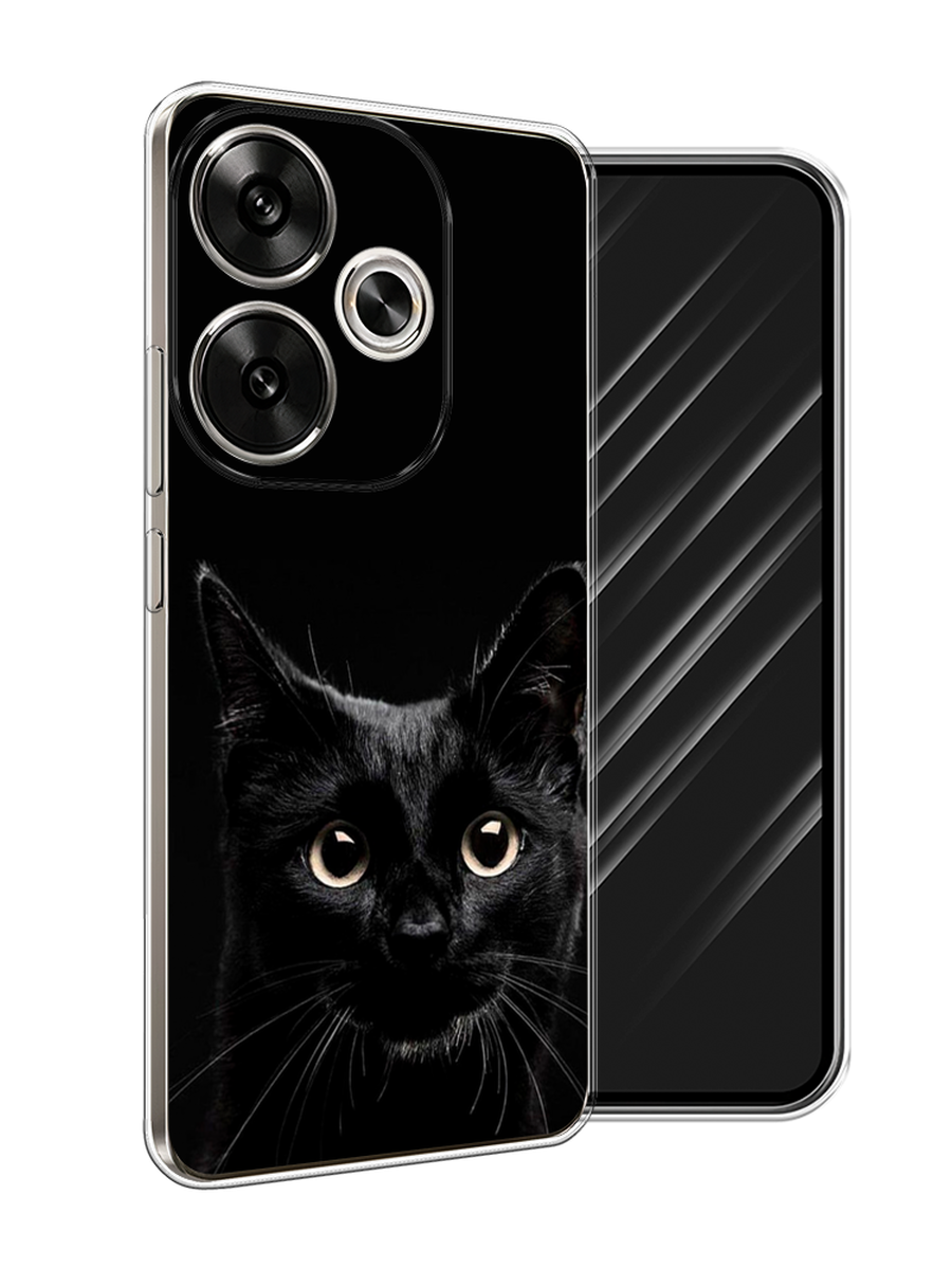 

Чехол Awog на Xiaomi Redmi Turbo 3, Poco F6 "Добрый кот", Черный, 322250-1