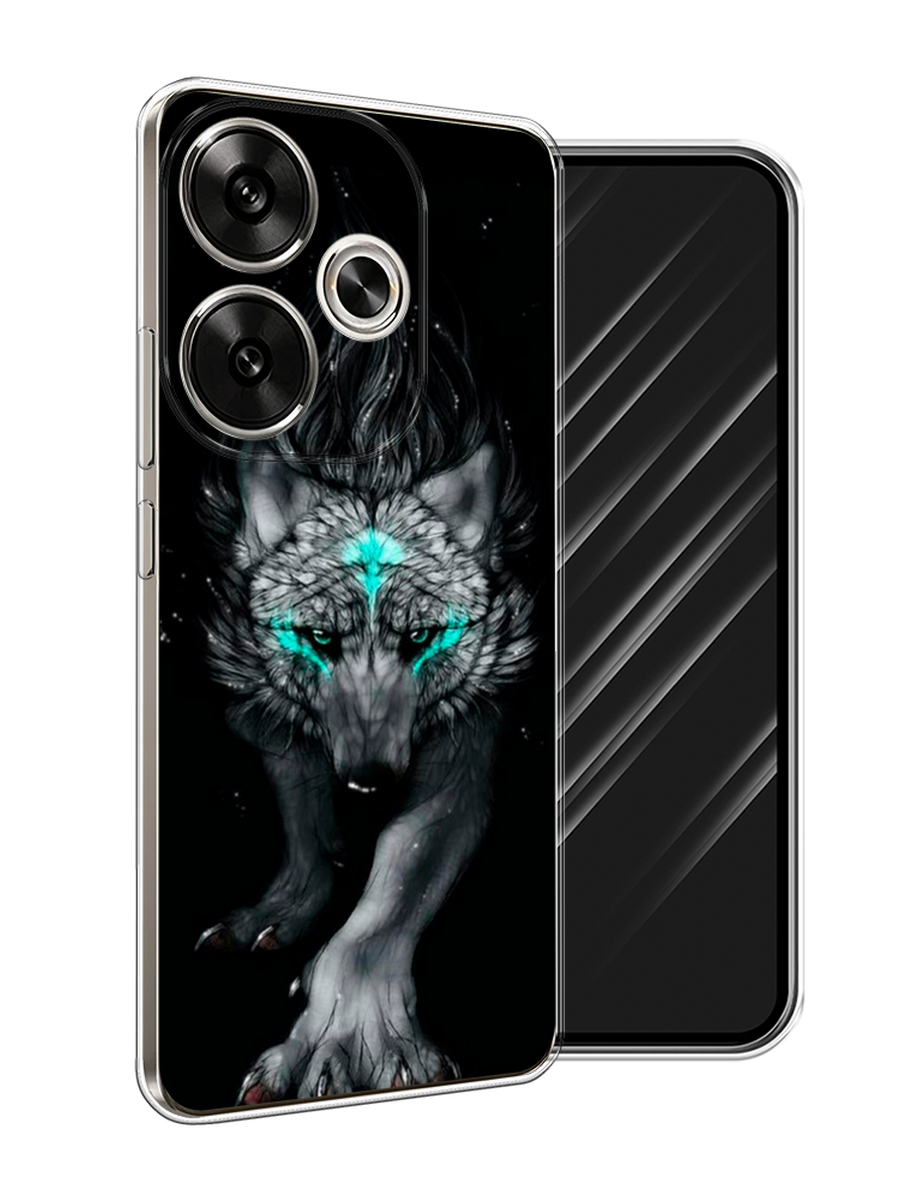 

Чехол Awog на Xiaomi Redmi Turbo 3, Poco F6 "Волшебный волк", Черный;серый, 322250-1