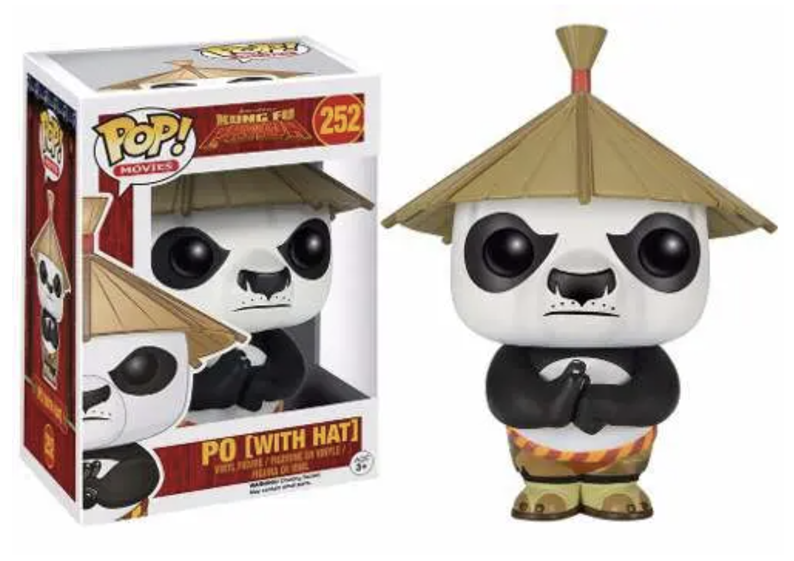 

Фигурка Funko Pop! Kung Fu Panda: Po (With Hat) (252) 6402, Pop!