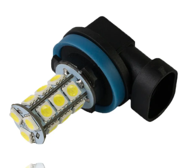 Светодиодная лампа H8-18SMD (ПТФ/ ДХО) 5000K 12V (блистер 1 шт.)