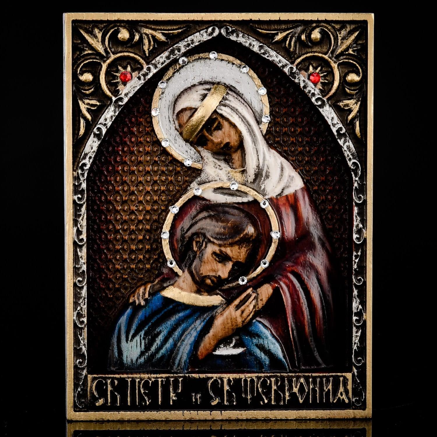 

Икона "Петр и Февронья" 12 х 15 см