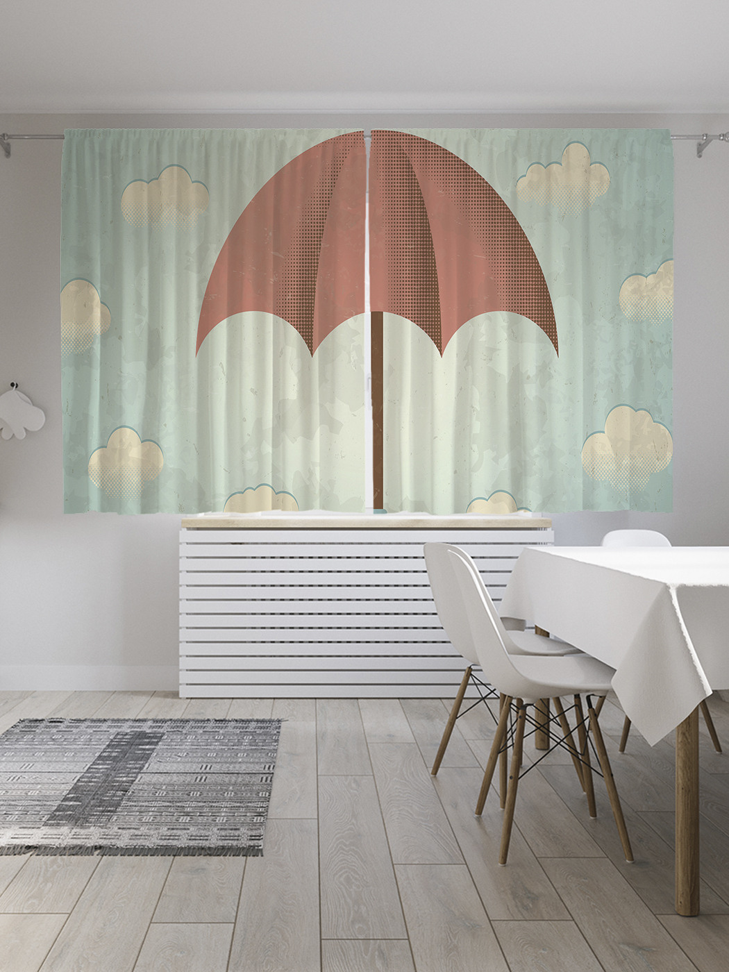 

Шторы JoyArty с фотопечатью "Зонтик от непогоды" из сатена, 290х180 см, Зонтик от непогоды